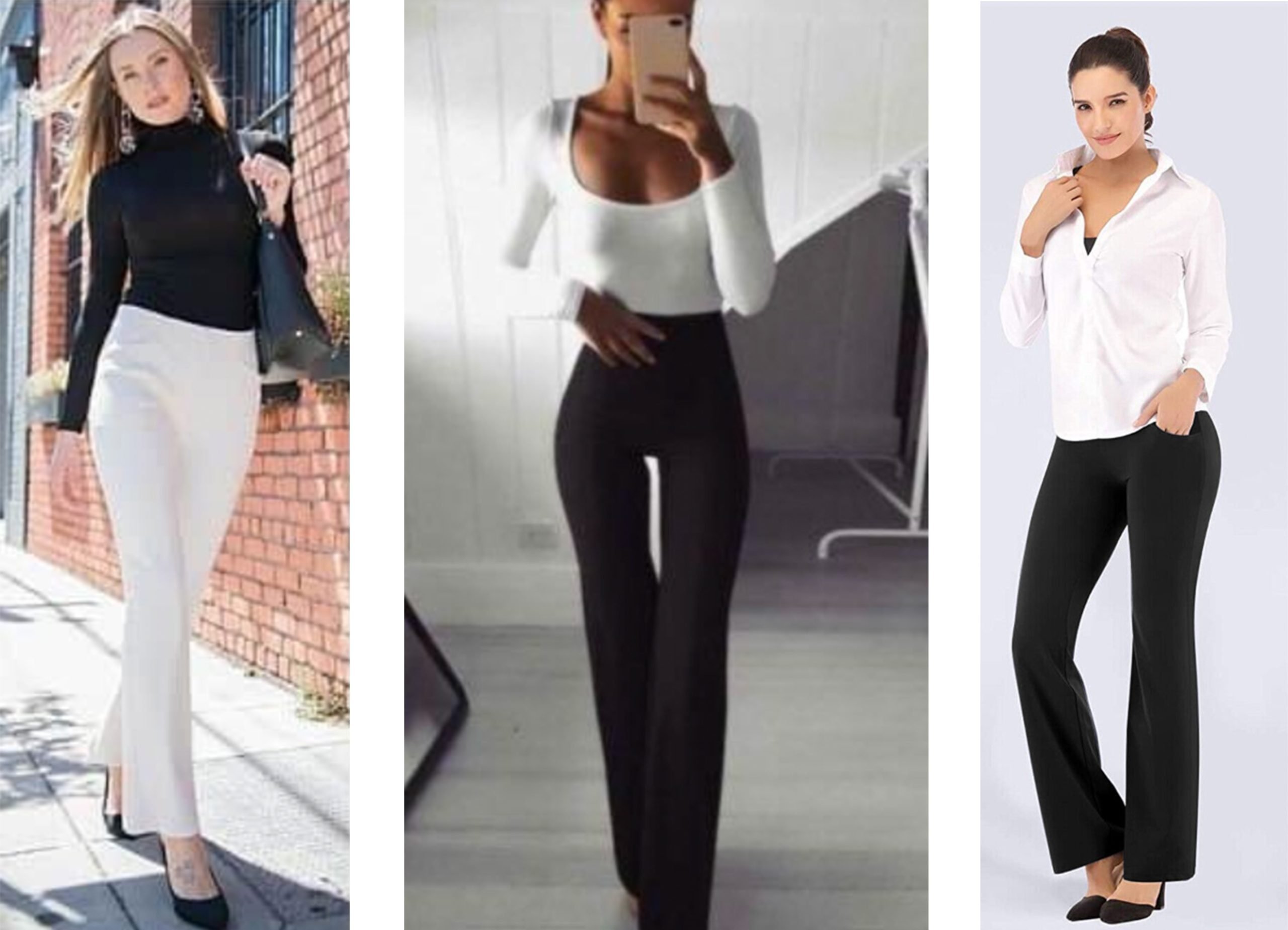 how to style flared yoga pants for work