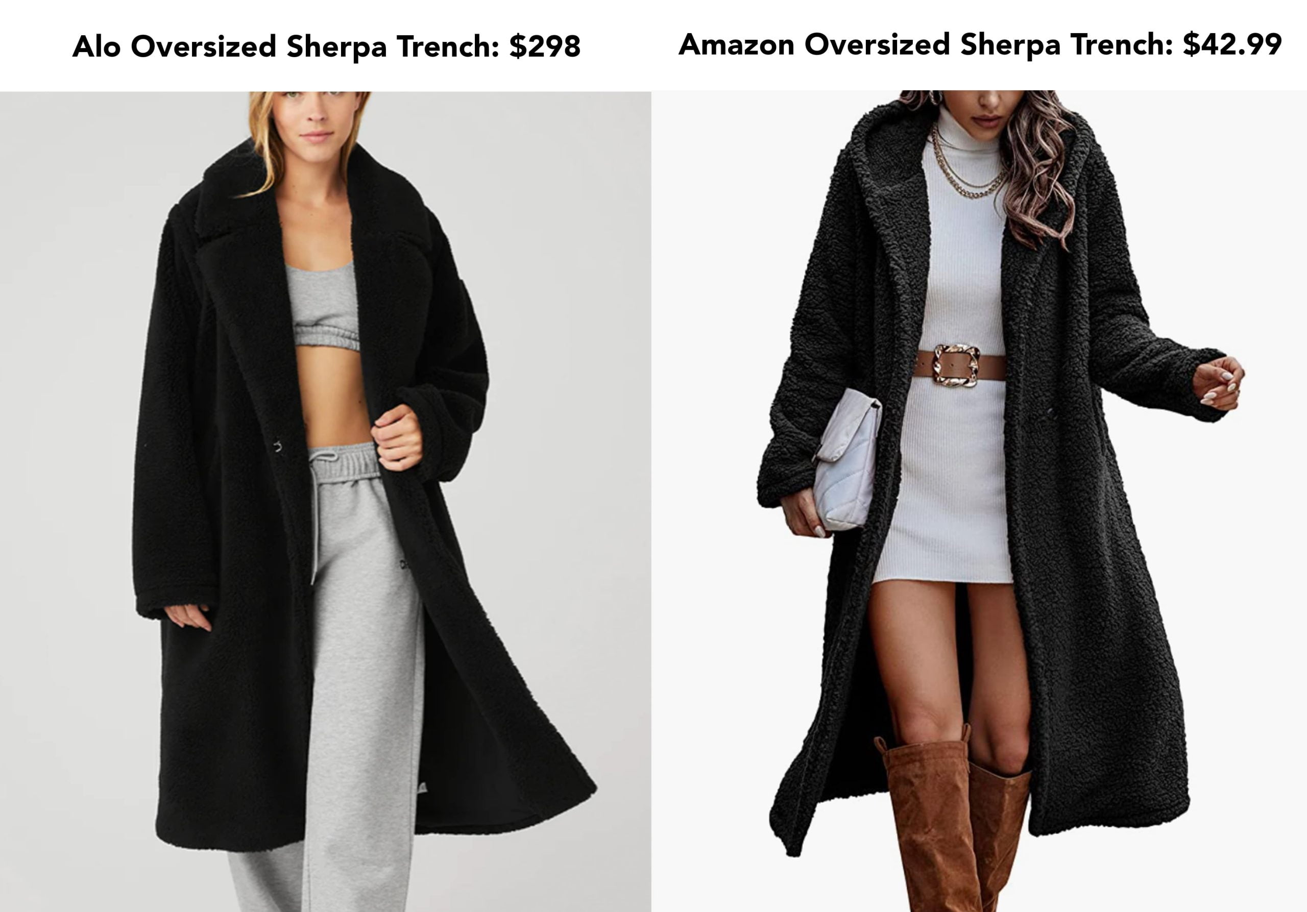 10 Sherpa Jacket Dupes Nearly Identical to Top Brands 171 Alo Sherpa Jacket dupe