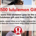 lululemon gift card giveaway