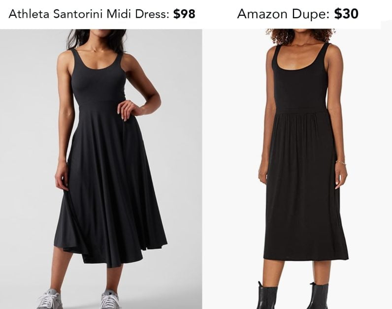 11 Athleta Dress Dupes for a Sporty and Sexy Look! 168 athleta santorini midi dress dupe